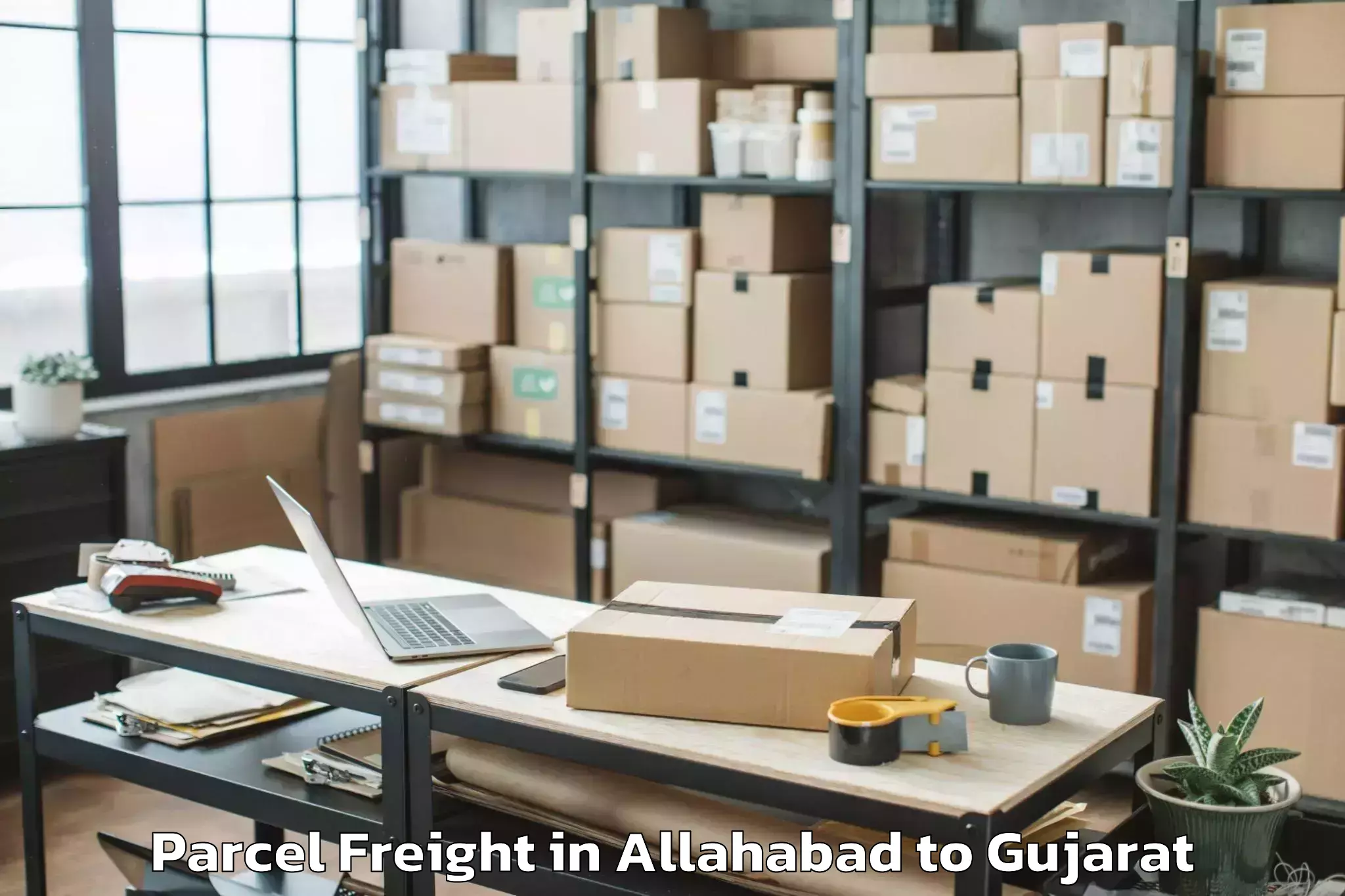 Easy Allahabad to Chanasma Parcel Freight Booking